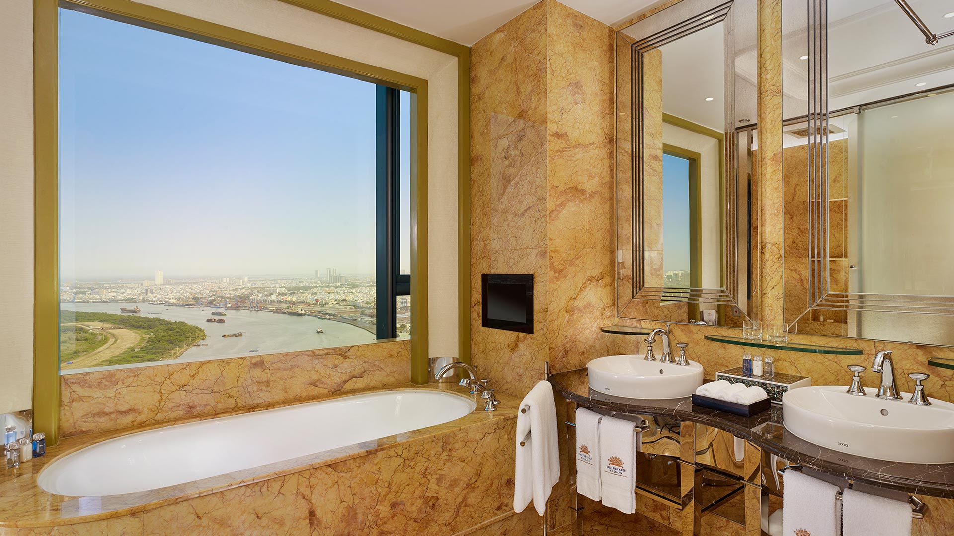 The Reverie Saigon | grand deluxe room | marble bath