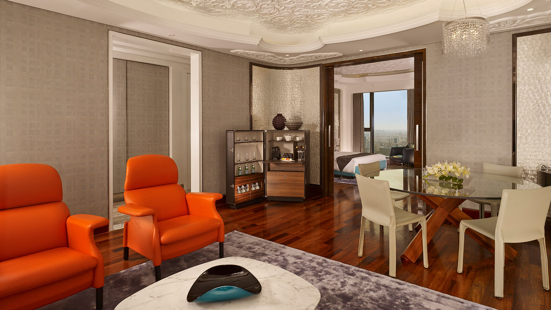 panorama-suite-poltrona-frau-f-the-reverie-saigon | Hotels in Saigon | The Reverie Saigon