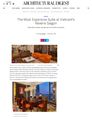 The Reverie Saigon | News | Architectural Digest