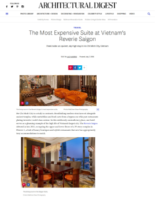 The Reverie Saigon | News | Voyage